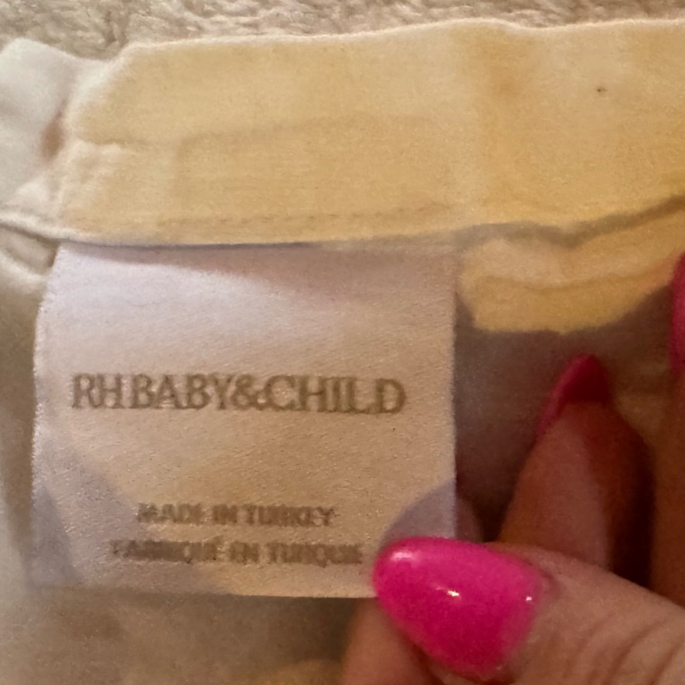 WASHED ORGANIC LINEN CHANGING PAD COVER - Restoration Hardware - LIKE NEW - Picture 3 of 5